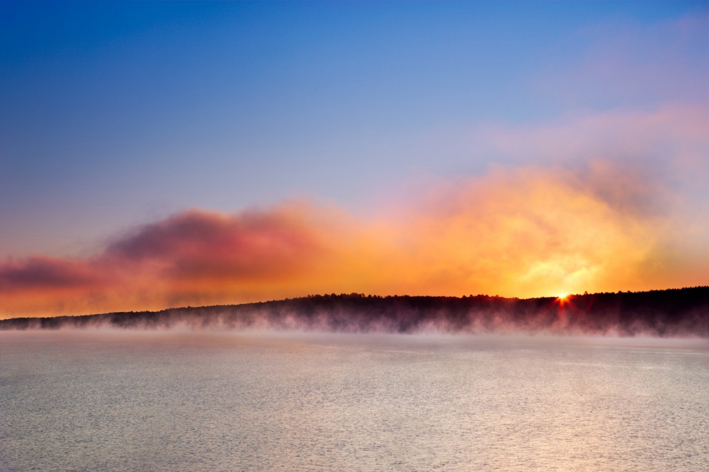 Early Morning Lake Maumelle in western Pulaski County Arkansas 